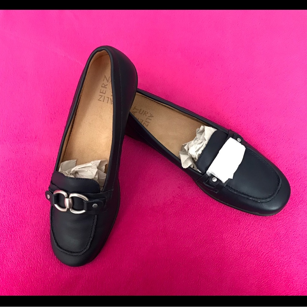 New Naturalizer Navy Blue Ainsley Leather Shoes 9.5 M